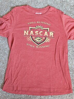 NASCAR 75th Anniversary 2023 Burned Red Size Large Short Sleeve "Still Winning"